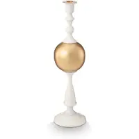 Pip studio Kandelaar Sphere - Kaarsenhouder van Metaal - Wit/ Goud - 44cm