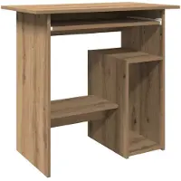 vidaXL Bureau 80x45x74 cm bewerkt hout artisanaal eikenkleur