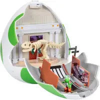 JAKKS Pacific Super Mario Galaxy - dubbelzijdige Speelset - 23 cm Yoshi-ei met 3,8 cm Yoshi en exclusieve Vuur Mario-figuur