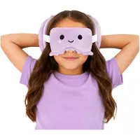 Relaxeazzz Reis set - Octopus knuffel / reiskussen / slaapmasker - voor kinderen - in vliegtuig of auto