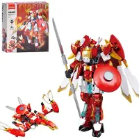 Sluban Bouwstenen - - 2-in-1 Mecha Robot rood wit - 248 stukken - Rood/Wit - Vanaf 6 jaar