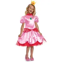 Disguise NINTENDO - SUPER MARIO BROS, Prinses Peach Fancy Aankleden, Maat M (7-8 jaar), Meisjes