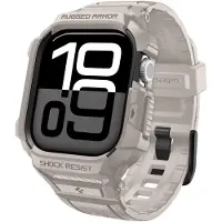 Spigen Bandje Voor Apple Watch 10 11 42Mm Rugged Armor Pro V2 Protective Beige