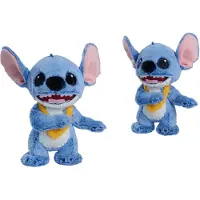 Disney Stitch Live Action knuffel met ketting, 25 cm