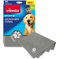 Vileda - Handdoek voor honden en katten - Maat M - Pet Pro Microvezeldoek - Absorberend en sneldrogend