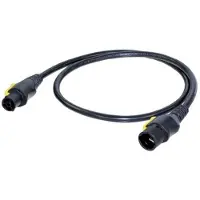 Neutrik Stroom Aansluitkabel [1x PowerCon-bus - 1x PowerCon-stekker] 1.5 m Zwart, Geel