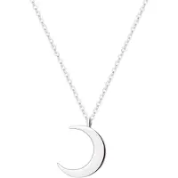 Hey Happiness Ketting 'Halbmond' zilver