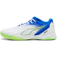 Puma Iberio V uniseks futsalschoenen, Blauw/Groen/Wit, Maat 46,5