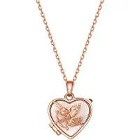 Hey Happiness Ketting 'Cupid Heart Locket' rose-goud