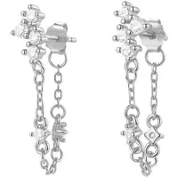 Hey Happiness Oorbellen 'Cluster Blossom' zilver