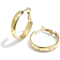 Cala Rose Oorbellen 'STAR HOOPS' goud