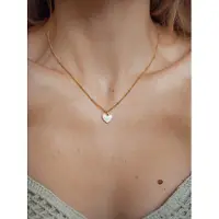 Hey Happiness Ketting 'Shell Heart' goud