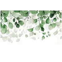 WALLARENA - Fotobehang - 400x280 cm - Fototapete met groene bladeren voor slaapkamer en salon, vliesbehang