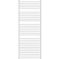 LuxeBath Elektrische badkamerradiator met verwarmingselement 900W 750x1800 mm Wit gebogen zijaansluiting & thermostaat Digitaal display