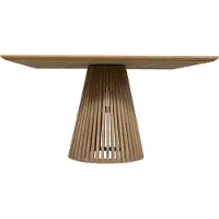 Vente-unique Tuineettafel in teak B 135 cm - Natuurlijk licht - TRIANI van MYLIA