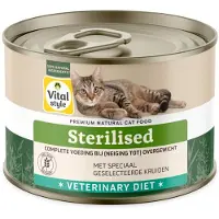 VITALstyle 12x Kattenvoer Blik Overgewicht 200 Gr