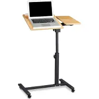 Relaxdays Laptoptisch, Notebookstandaard, Geel