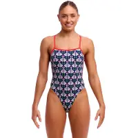 Funkita High Leg Swimsuit Blauw AUS 8 Vrouw