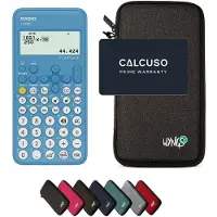 Casio fx-82NL incl. WYNGS Beschermhoes Donkergrijs - Wetenschappelijke Rekenmachine - Basis Pakket