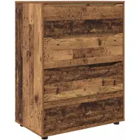 vidaXL Opbergkasten 80 x 48 x 105 cm Bewerkt hout Oud Hout