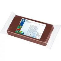 Staedtler Noris boetseerklei. blok 1 kg bruin
