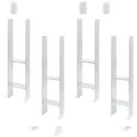 Alberts 4 x H-ankerpaal ondersteuning carportpaal schoen H-balk thermisch verzinkt 600 mm