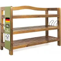 Casaria Schoenenrek 3 laags Acaciahout