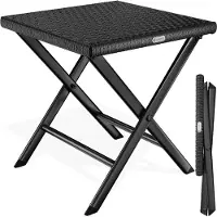 Casaria Polyrotan Kruk Rome 3in1 Zwart