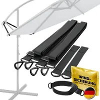 Kingsleeve Windbeschermende Zweefparasol met Metalen Haak