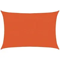 vidaXL Zonnezeil 160 g/m² 2x3 m HDPE oranje