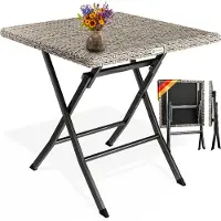 Casaria Klaptafel Rome Crème Kunststof 75x65x65cm