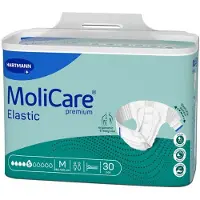 Hartmann Molicare Premium Slip Elastic 5 gouttes Medium - 6 paquets de 30 protections