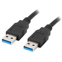 Lanberg USB-kabel Lanberg CA-USBA-30CU-0018-BK Zwart 1,8 m