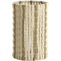 Light & Living Kap cilinder 21-21-31,5 cm SIMBELIN crème+olijf groen