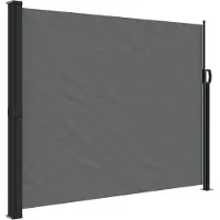 vidaXL Windscherm uittrekbaar 160x500 cm antracietkleurig