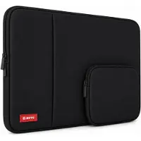 BOTC Laptophoes 13-13.3 inch - 2-delige - Laptopsleeve met Etui - Laptophoes/ Sleeve - Extra Vak - Zwart
