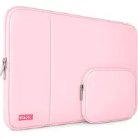 BOTC Laptophoes 15.6 inch - 2-delige - Laptopsleeve met Etui - Laptophoes/ Sleeve - Extra Vak - Roze