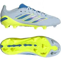 Adidas Predator Elite Gras Voetbalschoenen (FG) Kids Lichtblauw Blauw Geel