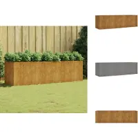 vidaXL Plantenbak verhoogd 280x80x80 cm cortenstaal