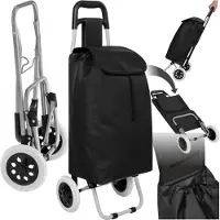 TecTake - Inkooptrolley - boodschappen -zwart - 401270