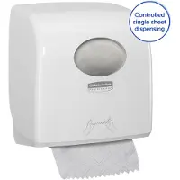 Kimberly Clark Kimberly-Clark Aquarius rolhanddoekdispenser Slimroll 7955, voor drukbezochte ruimtes, wit