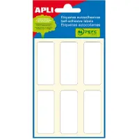 APLI witte etiketten ft 20 x 50 mm (b x h), 36 stuks, 6 per blad (2677) - 14 stuks