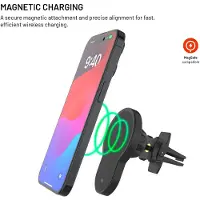 FIXED MagClick 2 Qi2 Draadloze Autohouder – 15W MagFast Charging met MagSafe – Magnetische Smartphone Houder