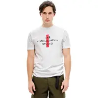 The Mountain Studio Cross Logo T-shirt Met Korte Mouwen Wit S Man