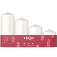 Bolsius Stompkaars Wit 10 Uur D 5 H 12 Cm 4 Stuks