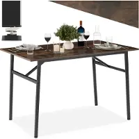TecTake - Eettafel "Swansea" industrieel - donkerbruin - afm. LxBxH : ca. 120 x 75 x 76 cm - 404334