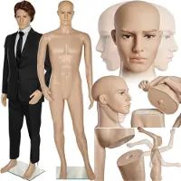 TecTake - etalagepop paspop model "heren"- demonteerbaar - 402662