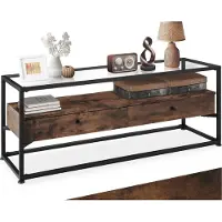 TecTake - Sideboard dressoir Maidenhead- industrieel - donkerbruin - 121,5x41,5x50,5cm - 404692