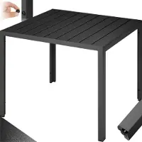 TecTake - Tuintafel Maren - Vierkant - zwart - 402954