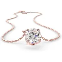 SERASAR Premium ketting dames [Zirkonia] | Roestvrij 316L chirurgisch staal | Waterdicht | Verstelbare lengte | Kleur: roségoud | Inclusief sieradendoosje